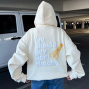 “You Should Buy Her Matcha” Premium Oversized Hoodie